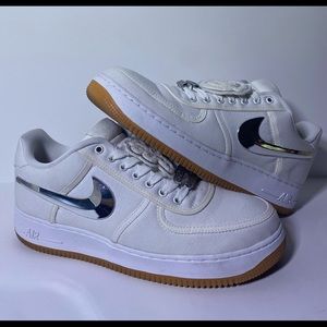 Nike Air Force 1 Mens Size 12 Travis Scott White